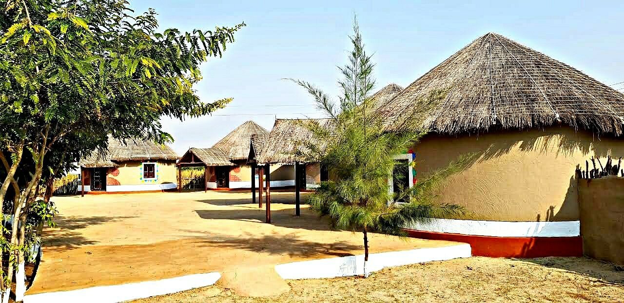 Traditional mud huts in Hodka village, Gujarat